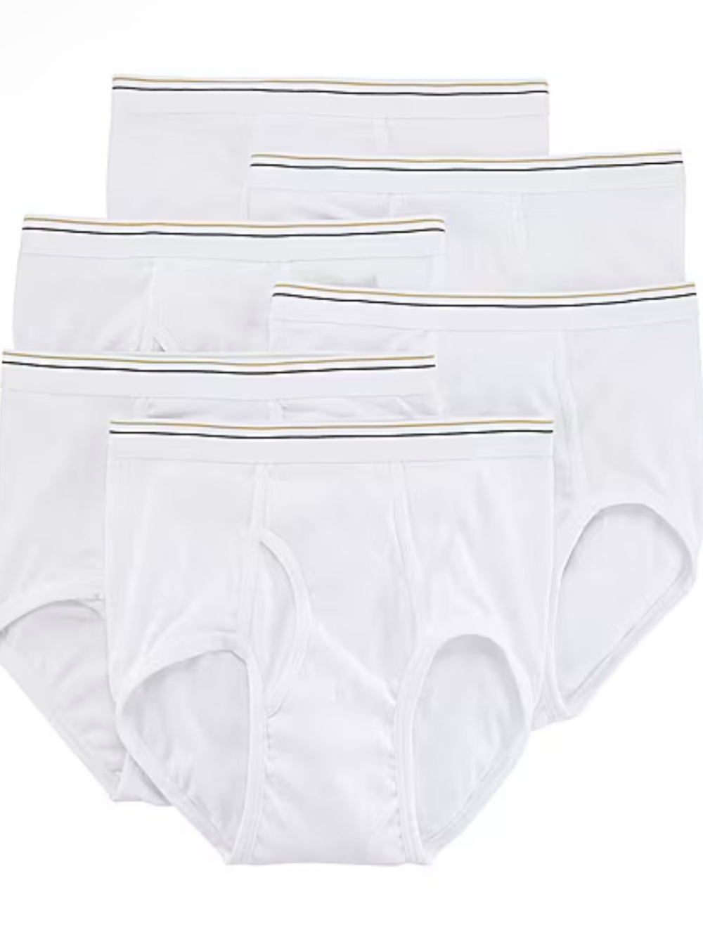 Stafford Perfect Briefs Men’s Full-Cut Underwear White (6 Pack) - Size 40